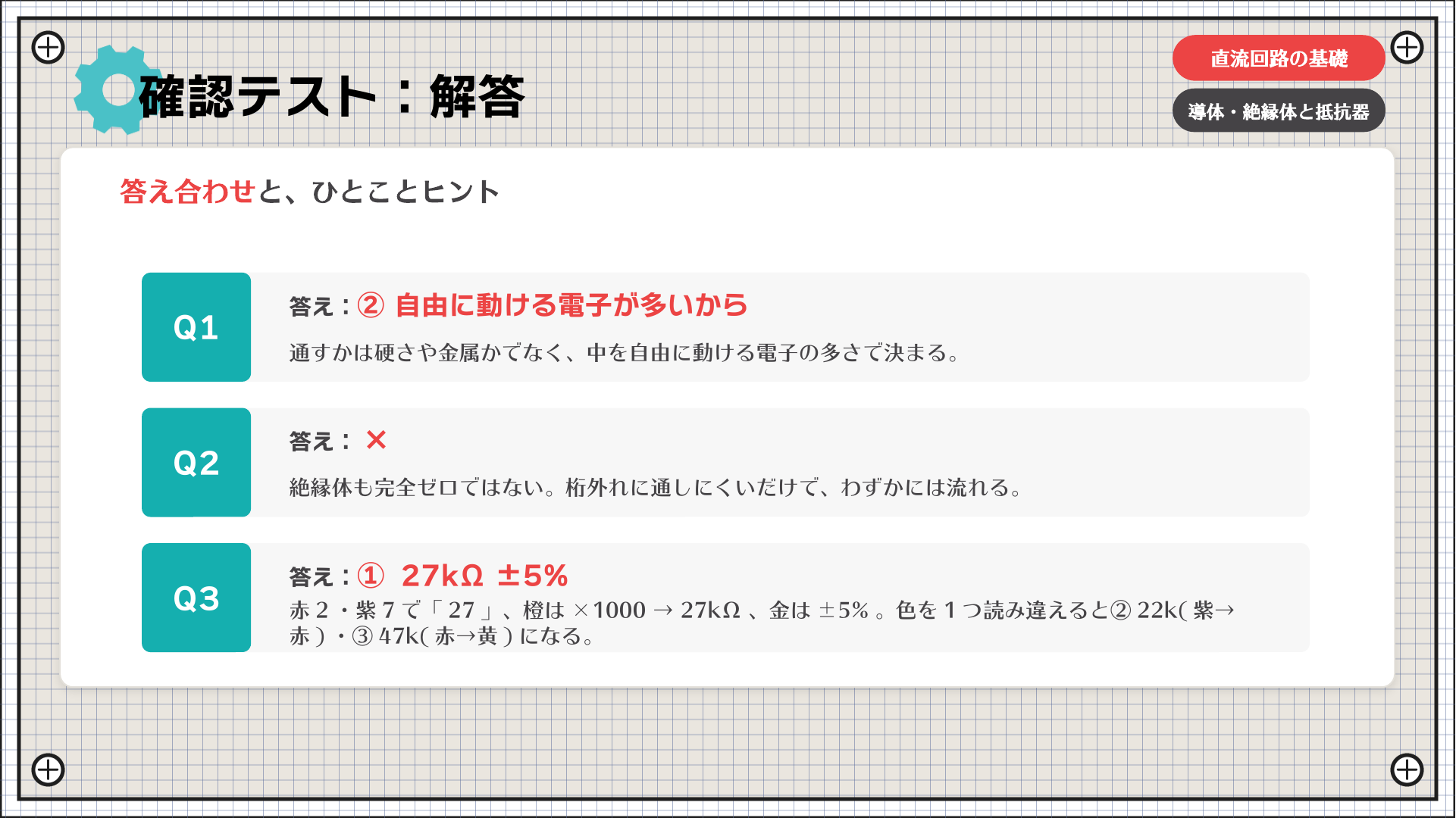 確認テスト：解答