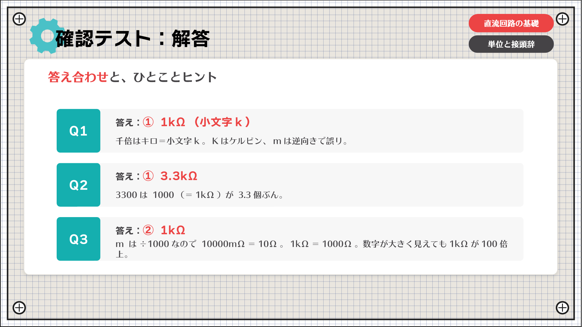 確認テスト：解答